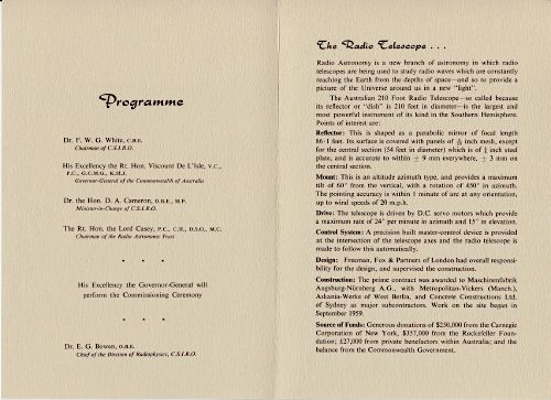 Parkes Commissioning